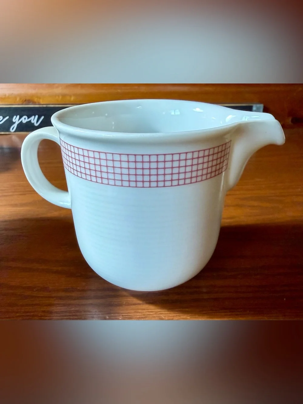 FLORIDA by Thomas Covered Sugar Bowl Lid & Creamer Germany Pink Grid Rosenthal